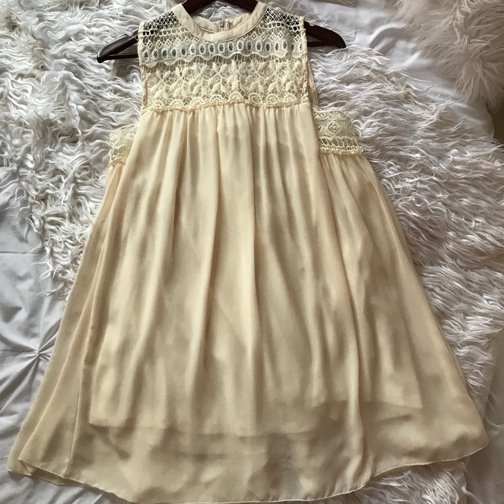 Cream Crocheted Vest